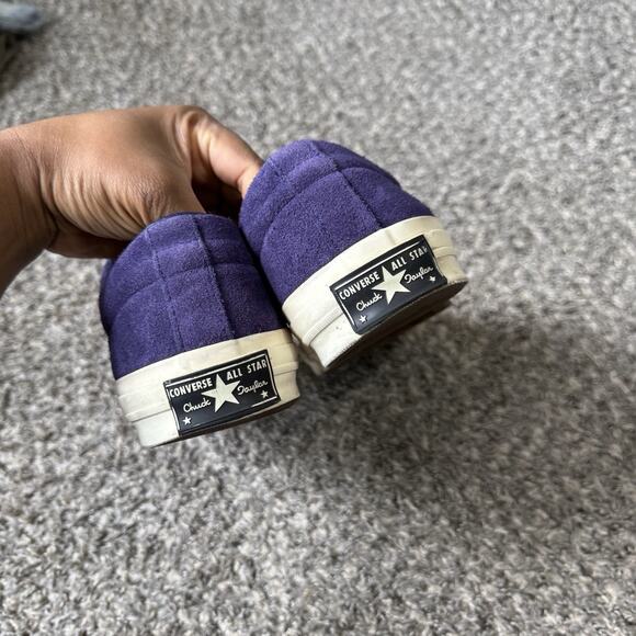 Converse One Star Shoes Mens Size 11 Purple Suede Low Top Skate Sneakers Retro - Picture 4 of 9